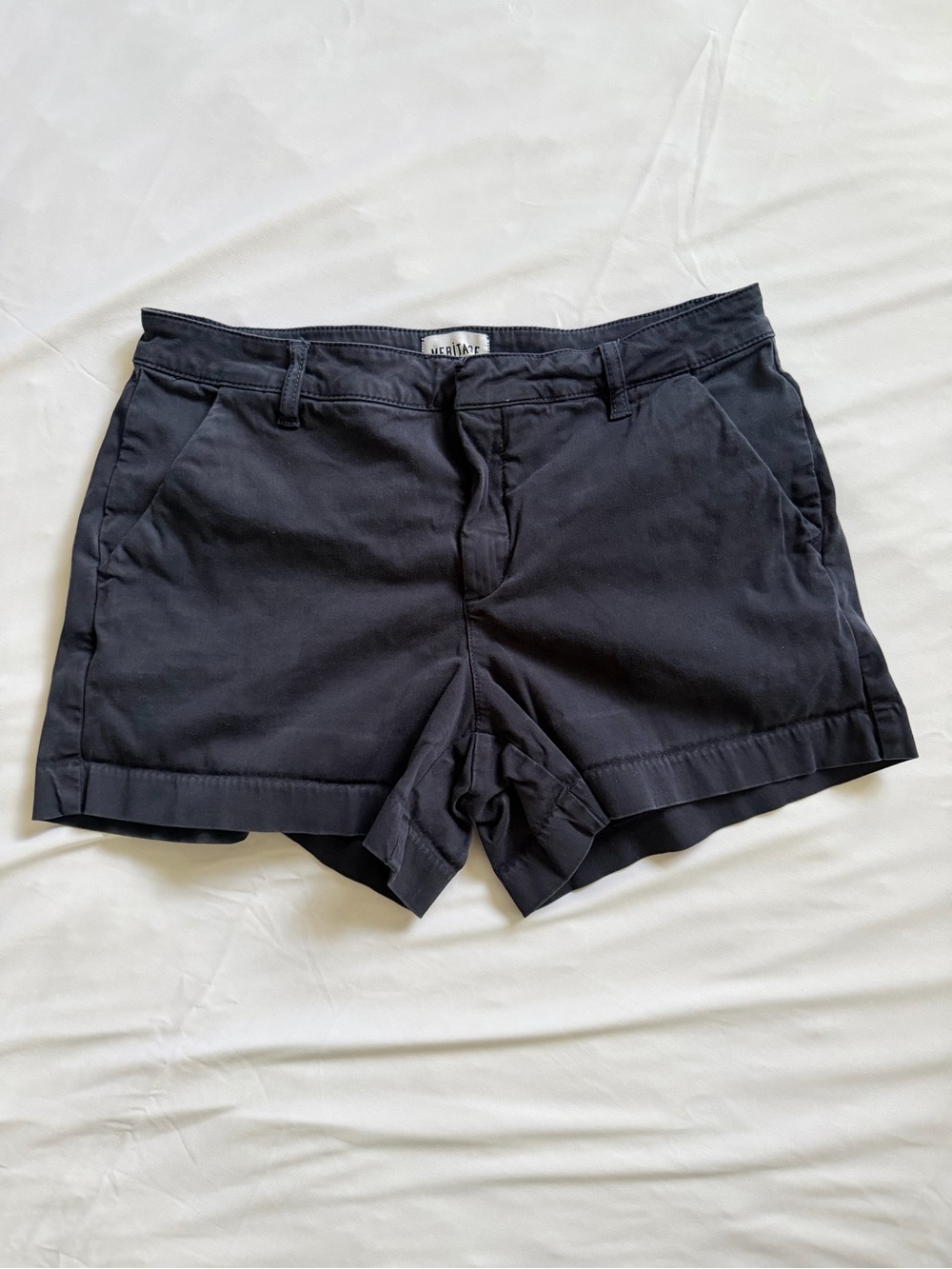 Meritage Women’s Size 10 Navy Blue Stretch Cotton Chino Shorts